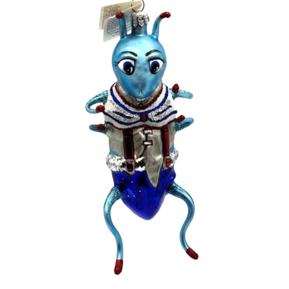 Slavic Treasures Whopper Hopper Blue Bug Halloween Tree Ornament 99-154-B-FB - Picture 1 of 11